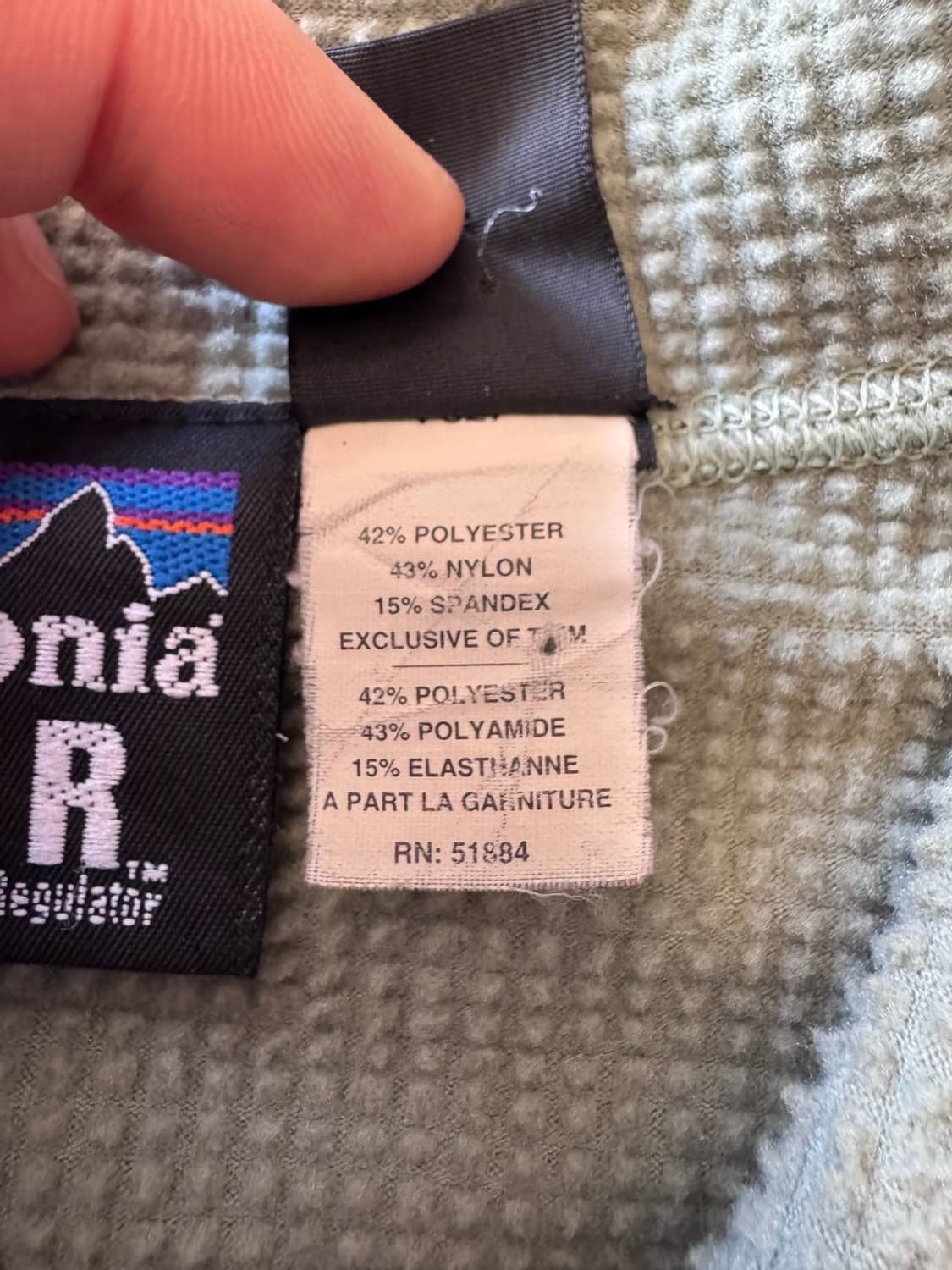 90-00s Patagonia R series halfzip fleece 상품이미지5