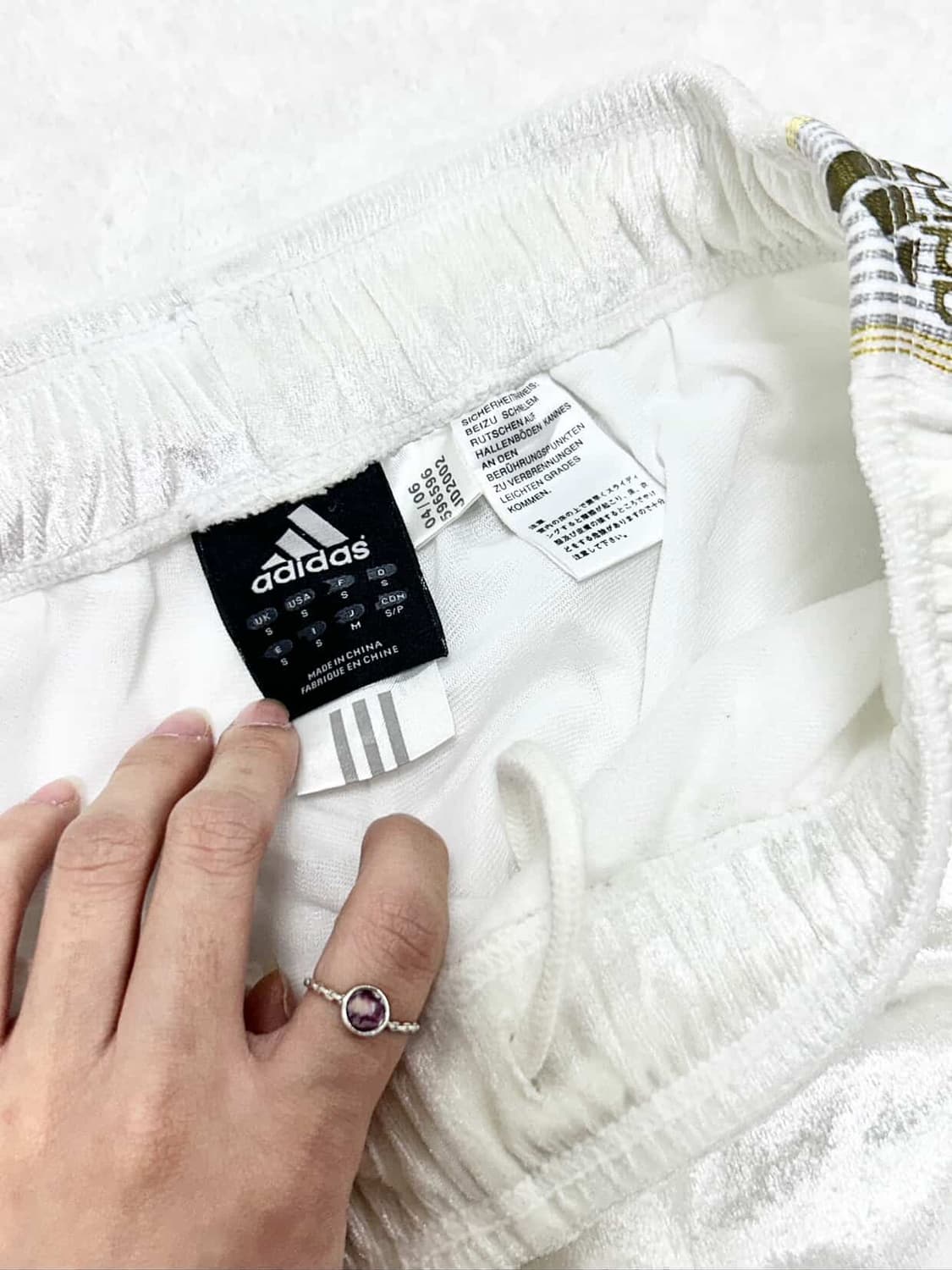 아디다스 JAPAN 크림 벨루어 셋업 상품이미지10