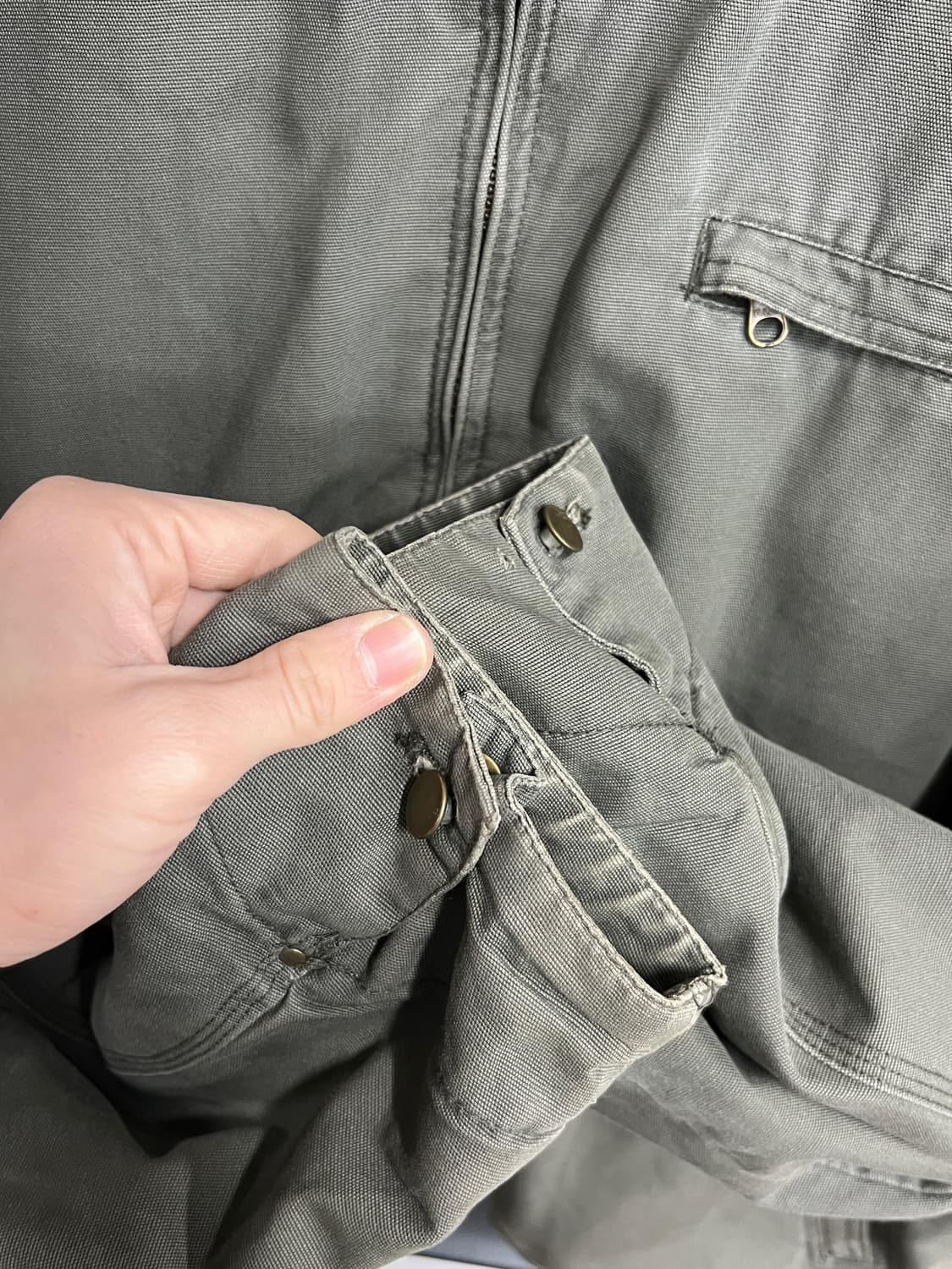 Messino Vintage 빈티지 올리브 카키 워크 자켓 상품이미지6