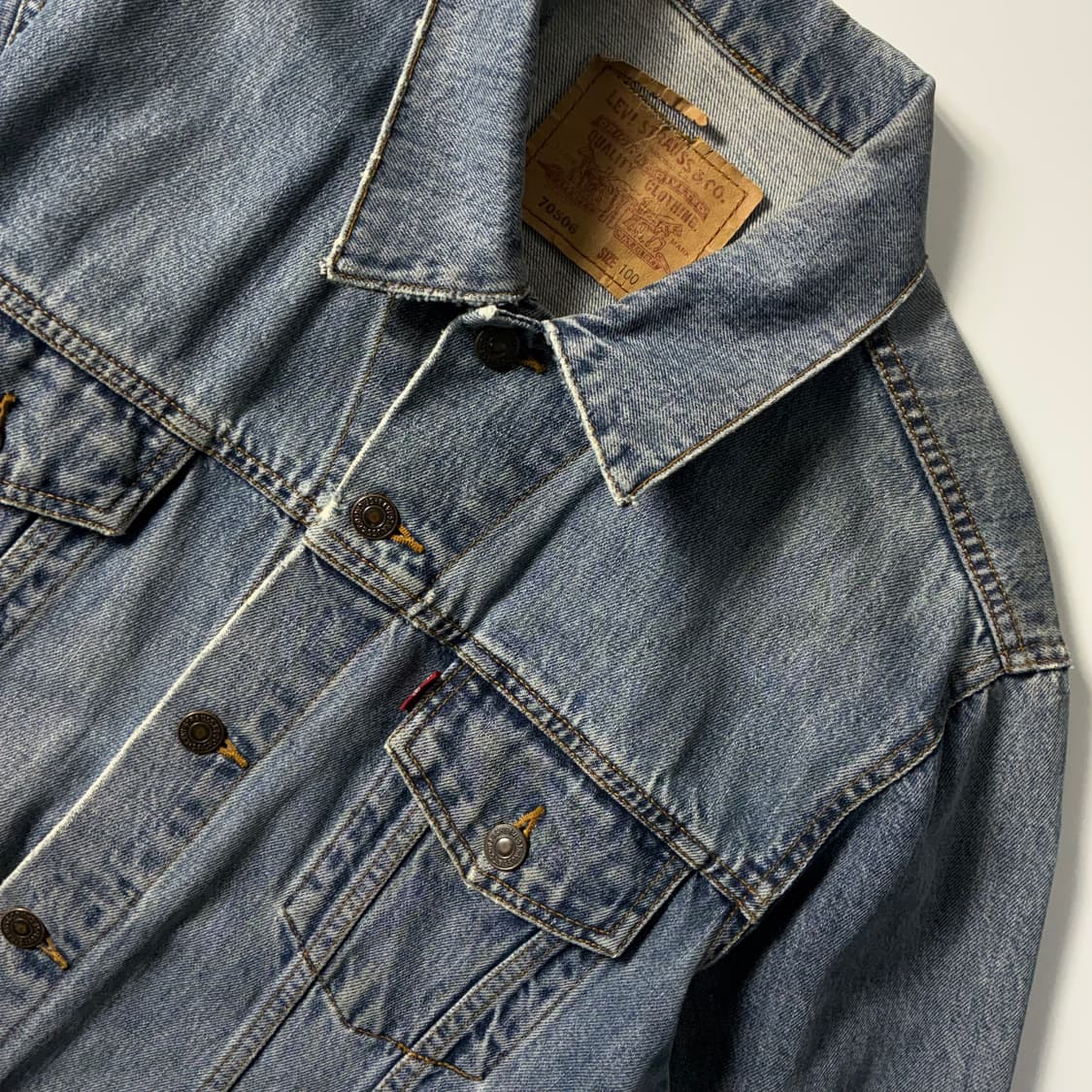 Levi's  리바이스 90,s 레드탭 70506 데님 트러커 자켓  상품이미지3