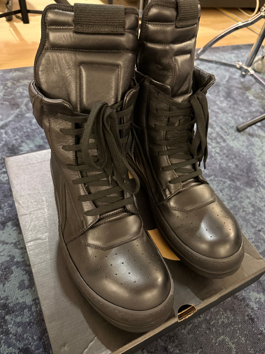 릭오웬스 지오바스켓 트리플 블랙 44 Rick Owens Geobaske 상품이미지10