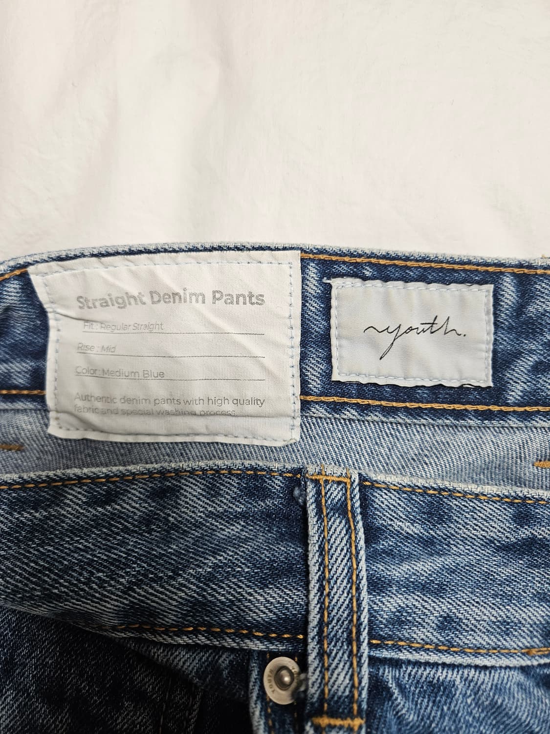 youth 연청 데님 레귤러핏 상품이미지3
