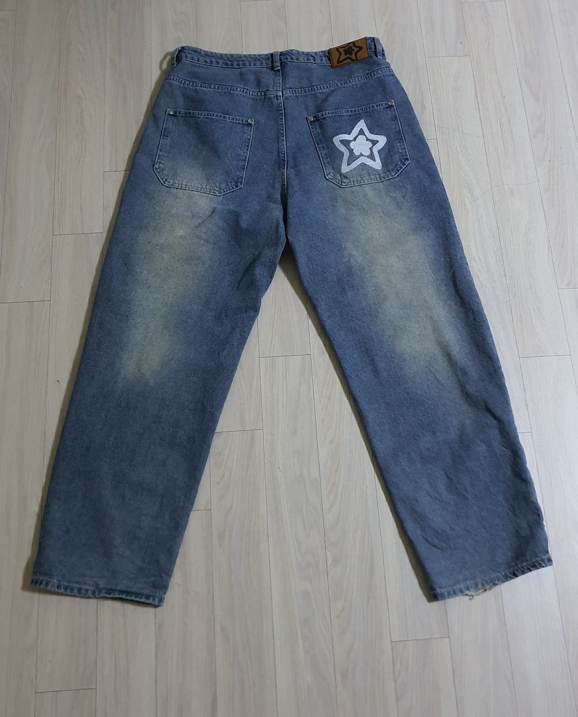 스타팀 워싱 배기 진 상품이미지2