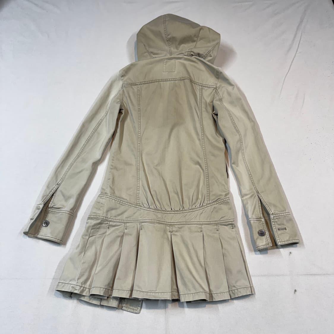 S) 디젤 빈티지 코튼 후디드 플리츠 자켓 상품이미지6