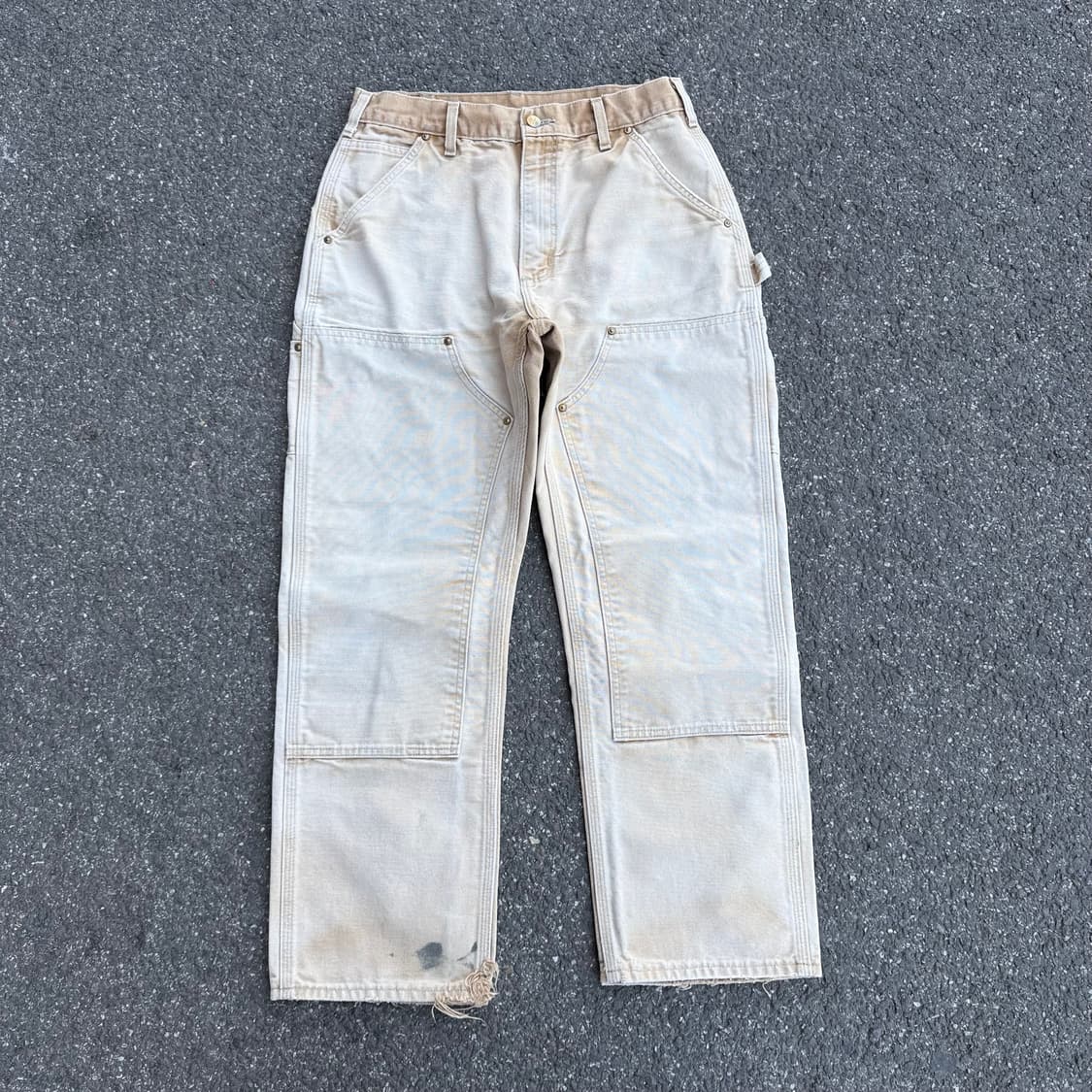 OG 칼하트 B01 BRN 더블니 카펜터팬츠 상품이미지1