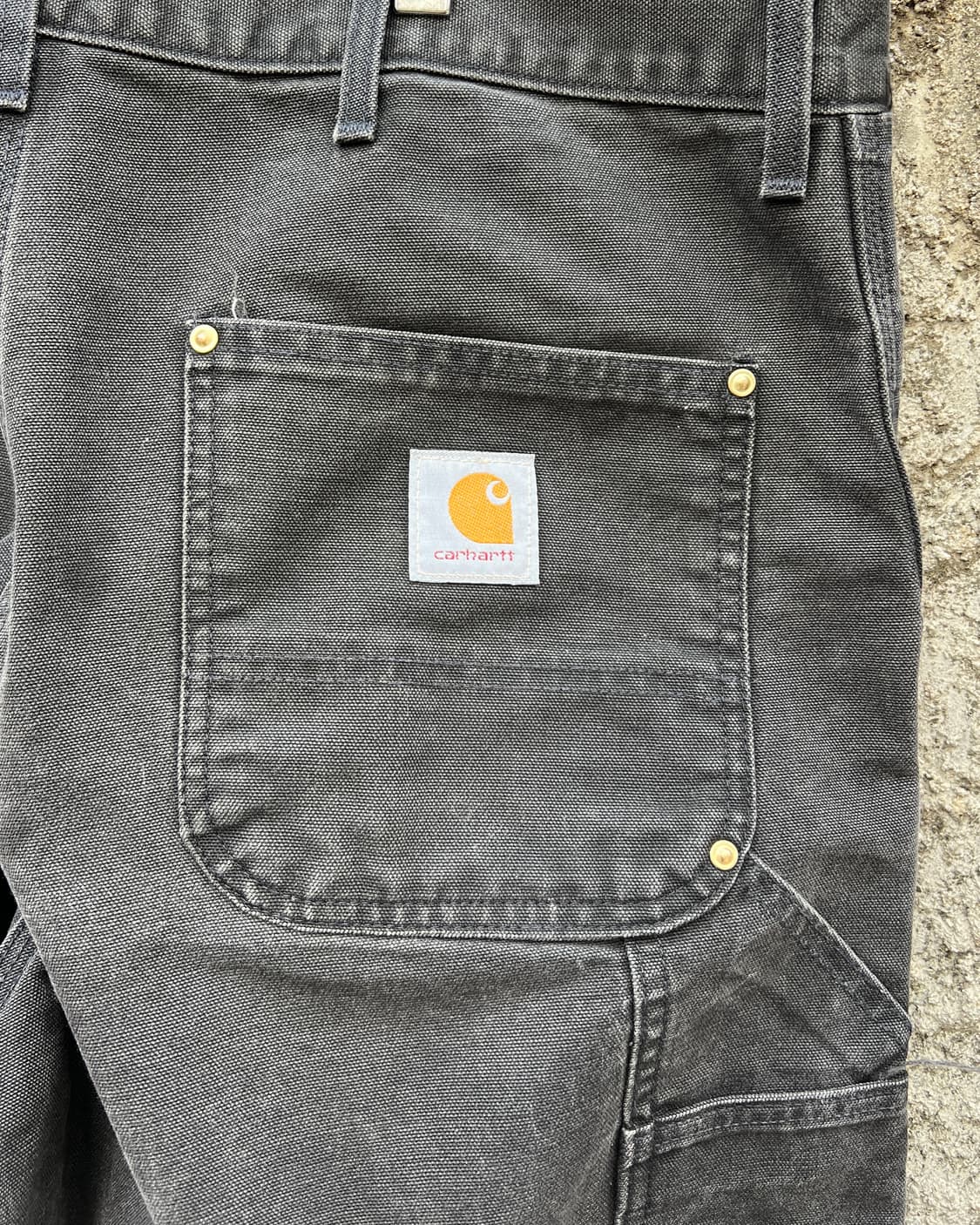 [38] 90s 미국제 칼하트 블랙 더블니 B01 BLK 상품이미지4