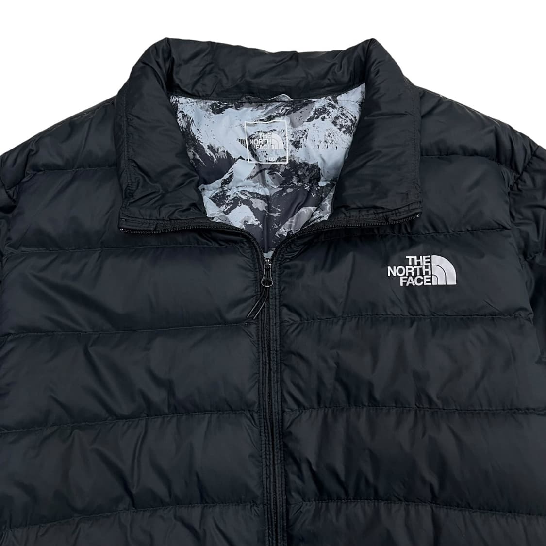 노스페이스 로고 블랙 경량패딩 100 상품이미지4