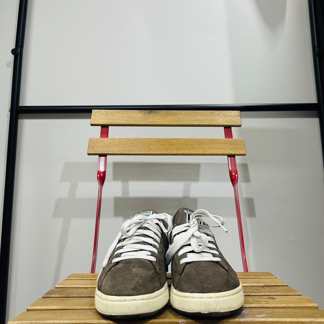 265) 푸마X엑스라지 운동화 남성 남자 신발 카키 스웨이드 상품이미지2