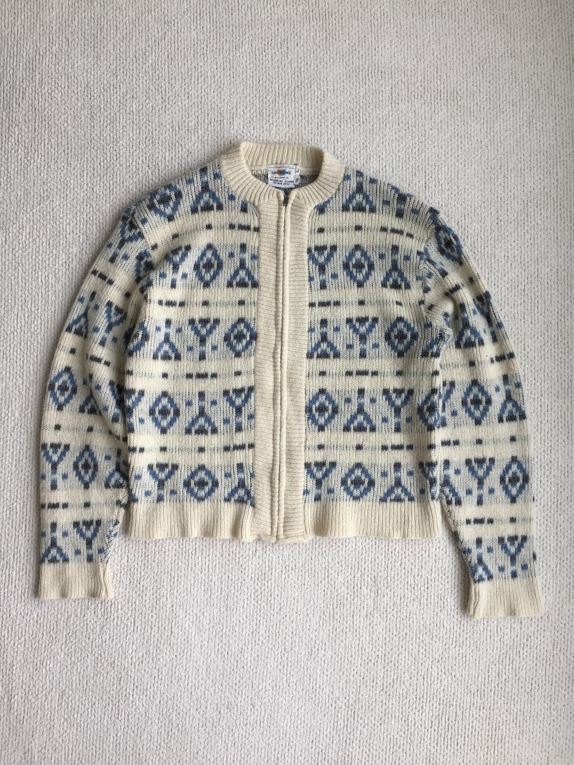 60‘s 모헤어 아즈텍 집업 가디건 상품이미지1