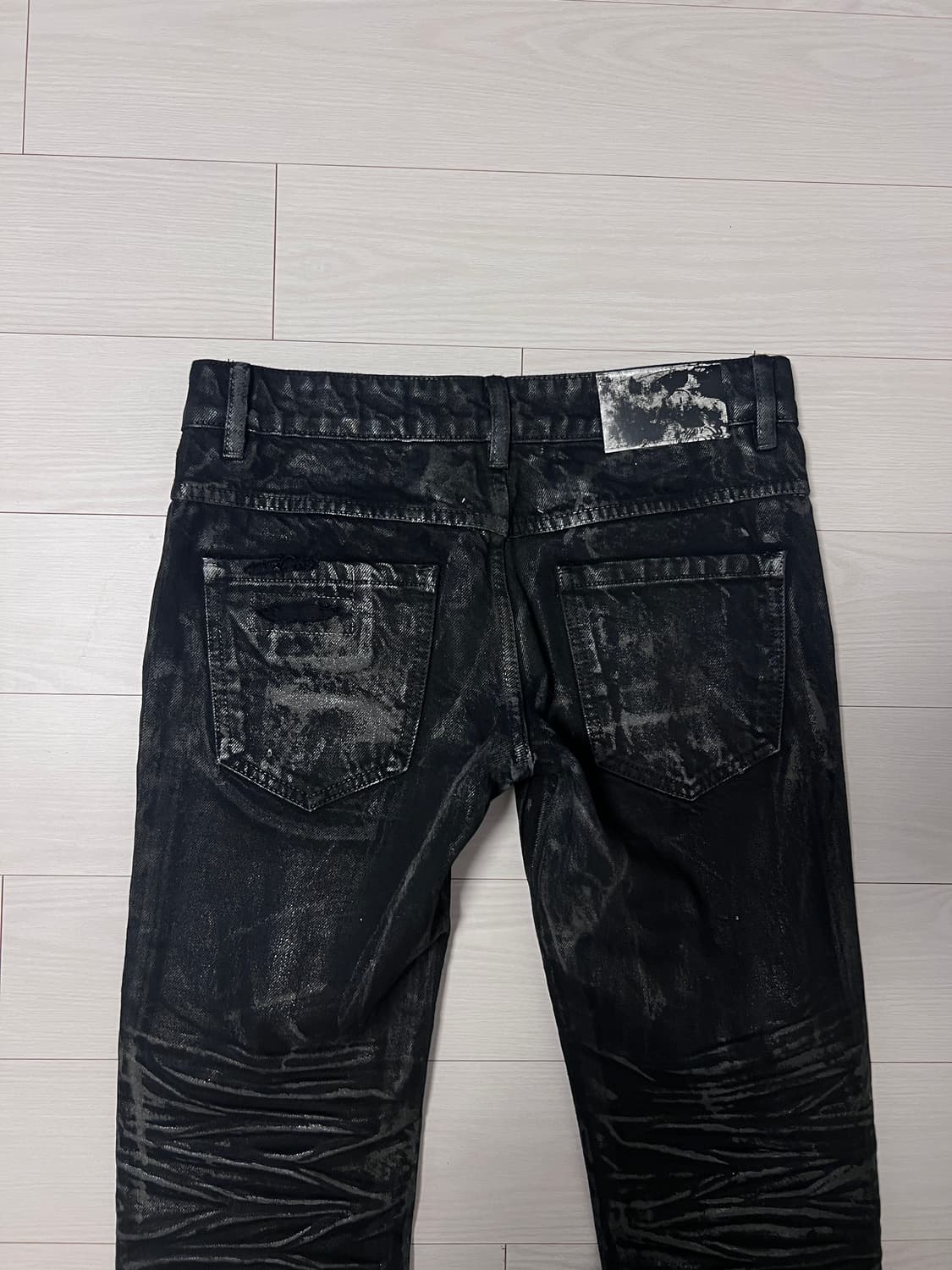 witnessvalley 오일왁싱 스트레이트데님 상품이미지2