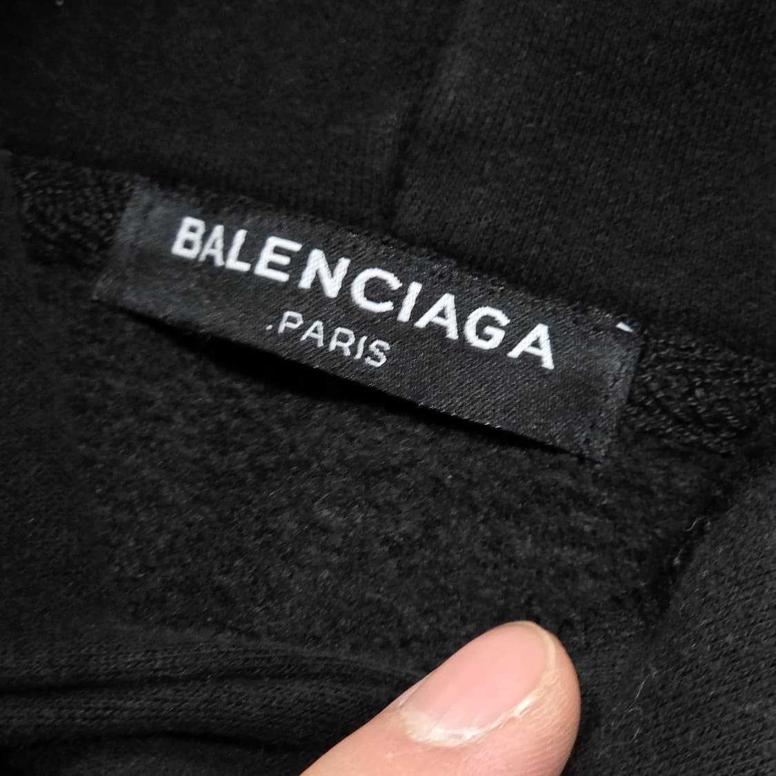 발렌시아가 블랙 프린팅 후드티 상품이미지7