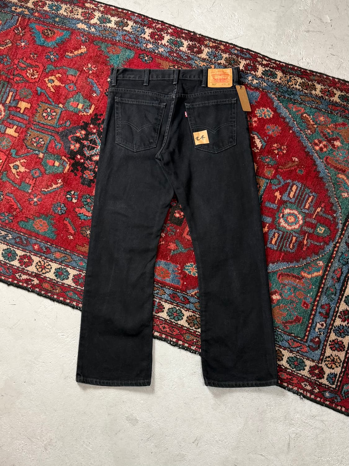 00's 빈티지 리바이스 517 블랙 부츠컷 리바이스 플레어진 상품이미지4