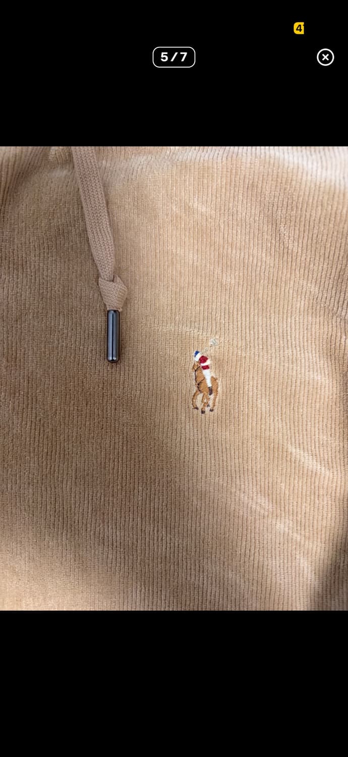 한정판) 폴로 코듀로이 후드집업 m 상품이미지5