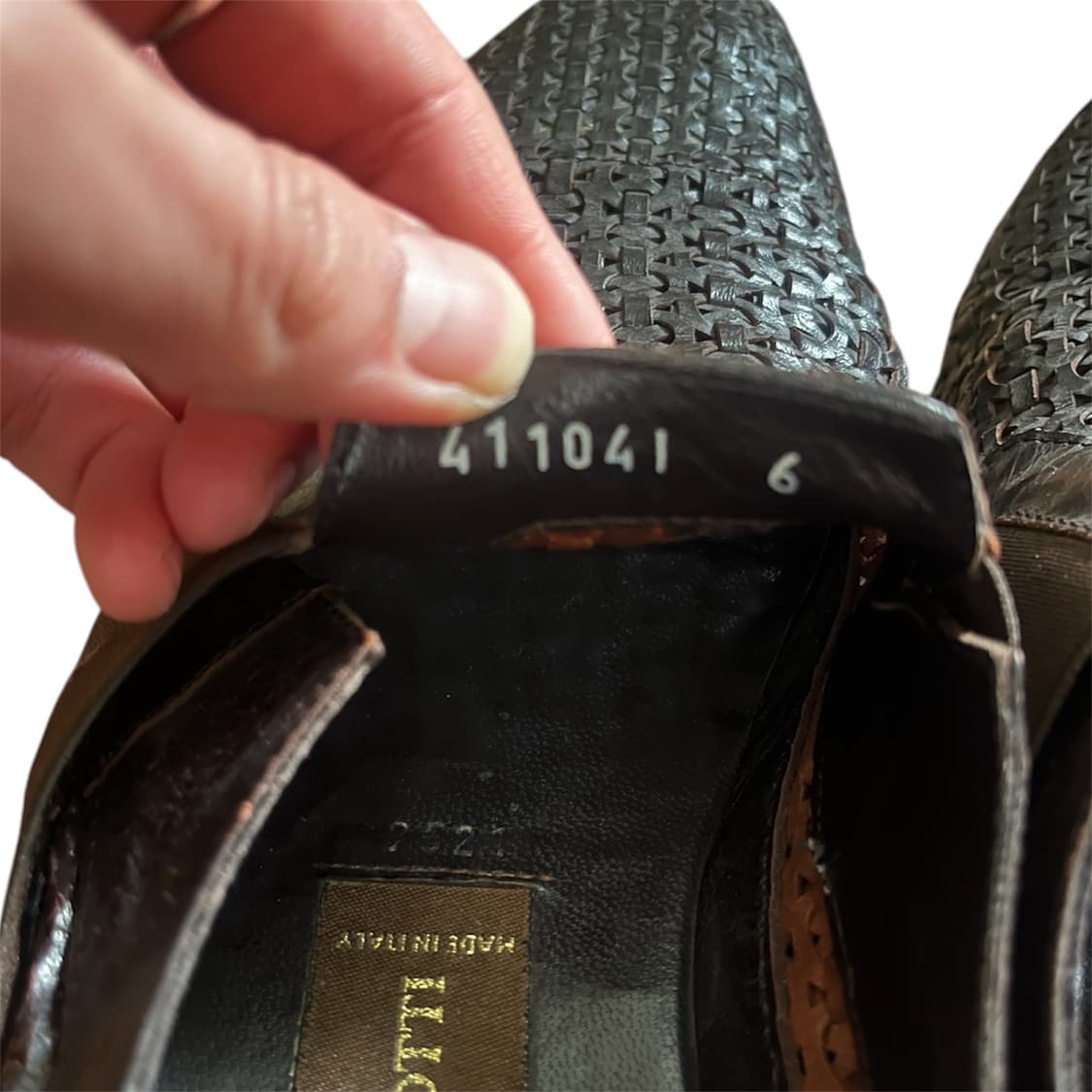 이태리 명품 체사레 파초티 위빙 로퍼 uk 6 + 더스트백 상품이미지4