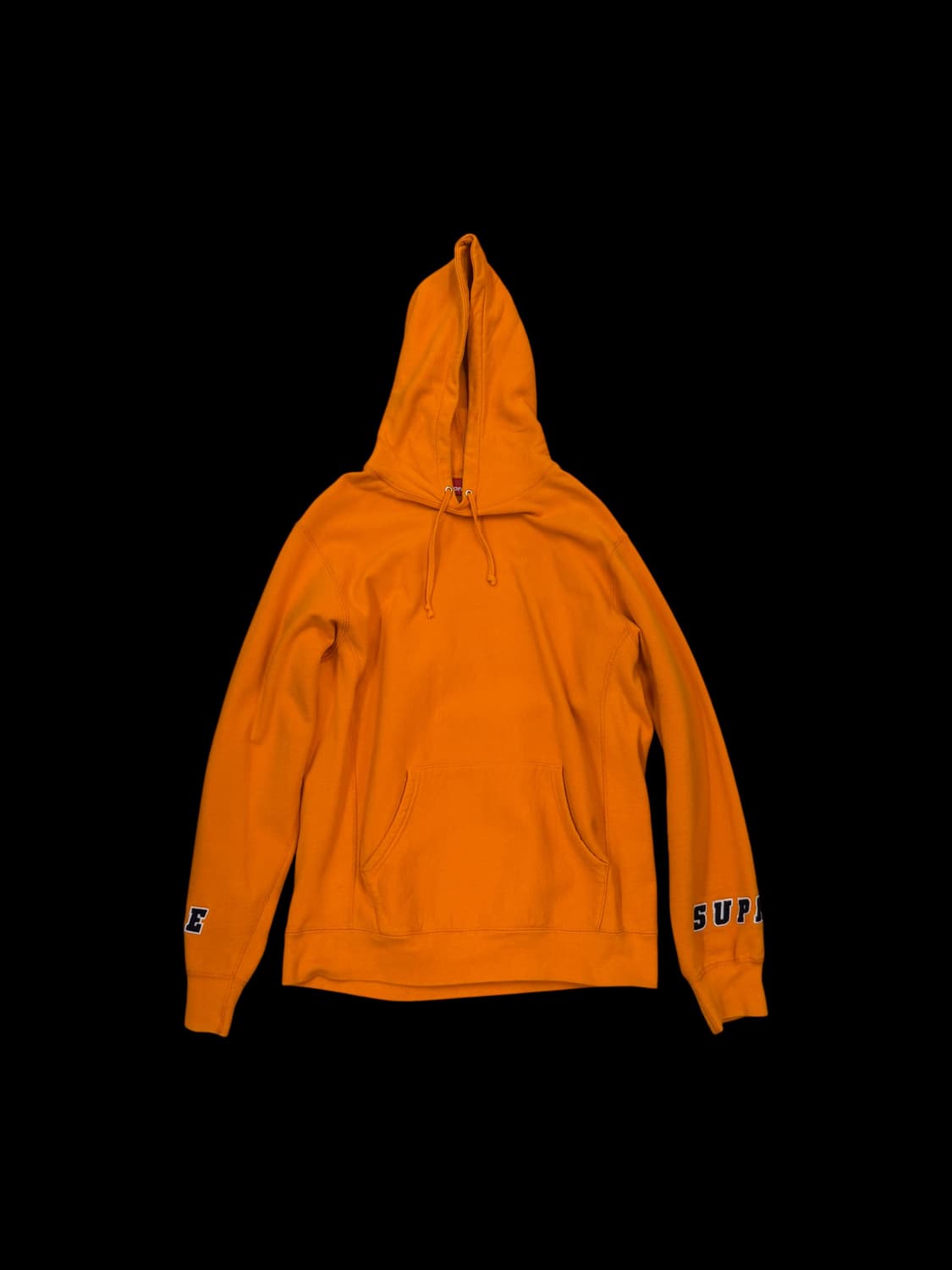 슈프림 슬리브 로고 후디 오렌지 상품이미지1