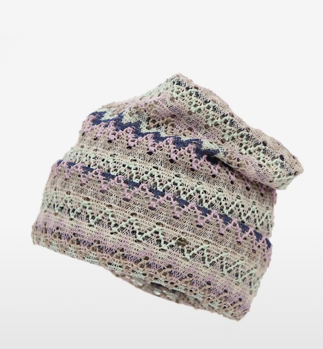 언더컨트롤 스튜디오 여름 롱비니 SQUARE NET BEANIE 상품이미지2