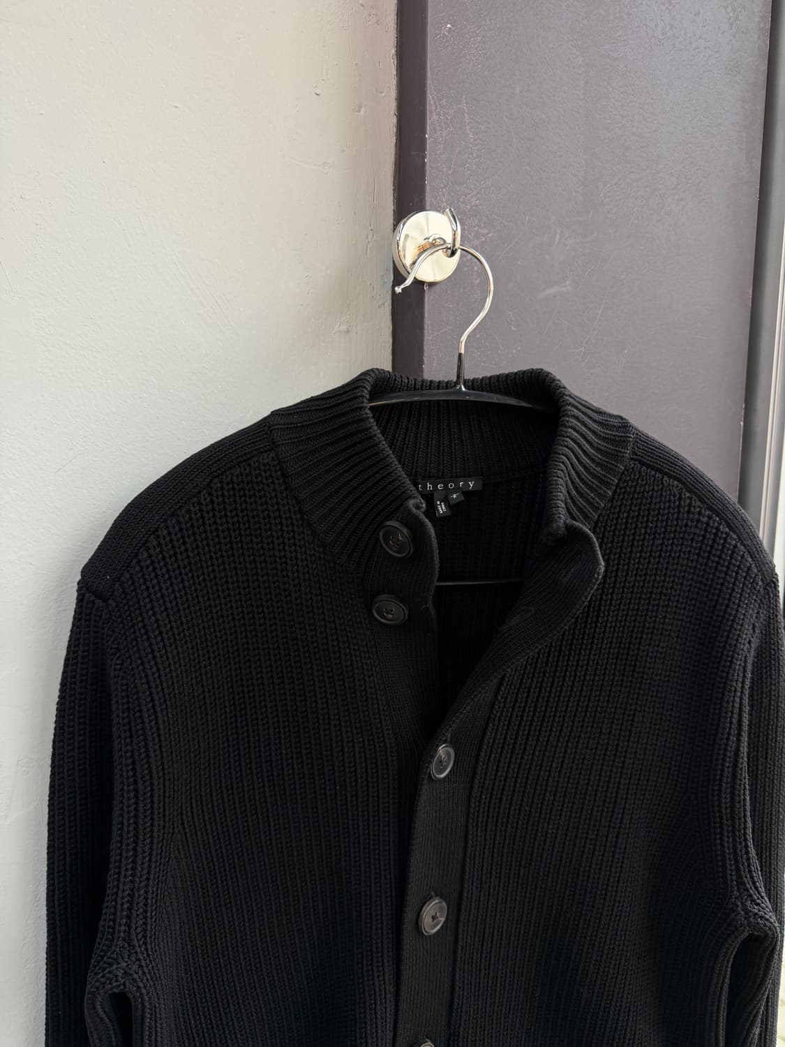 S/ 띠어리 피셔맨 골지 니트 가디건 상품이미지3