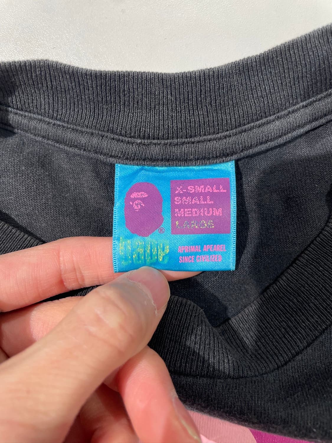 베이프 블랙 카모 빅 에이프 코튼 하프티 상품이미지7