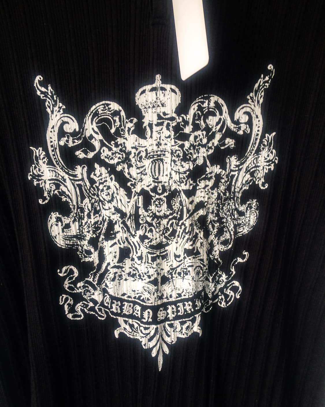 Lettering printing ribbed t shirt 상품이미지5