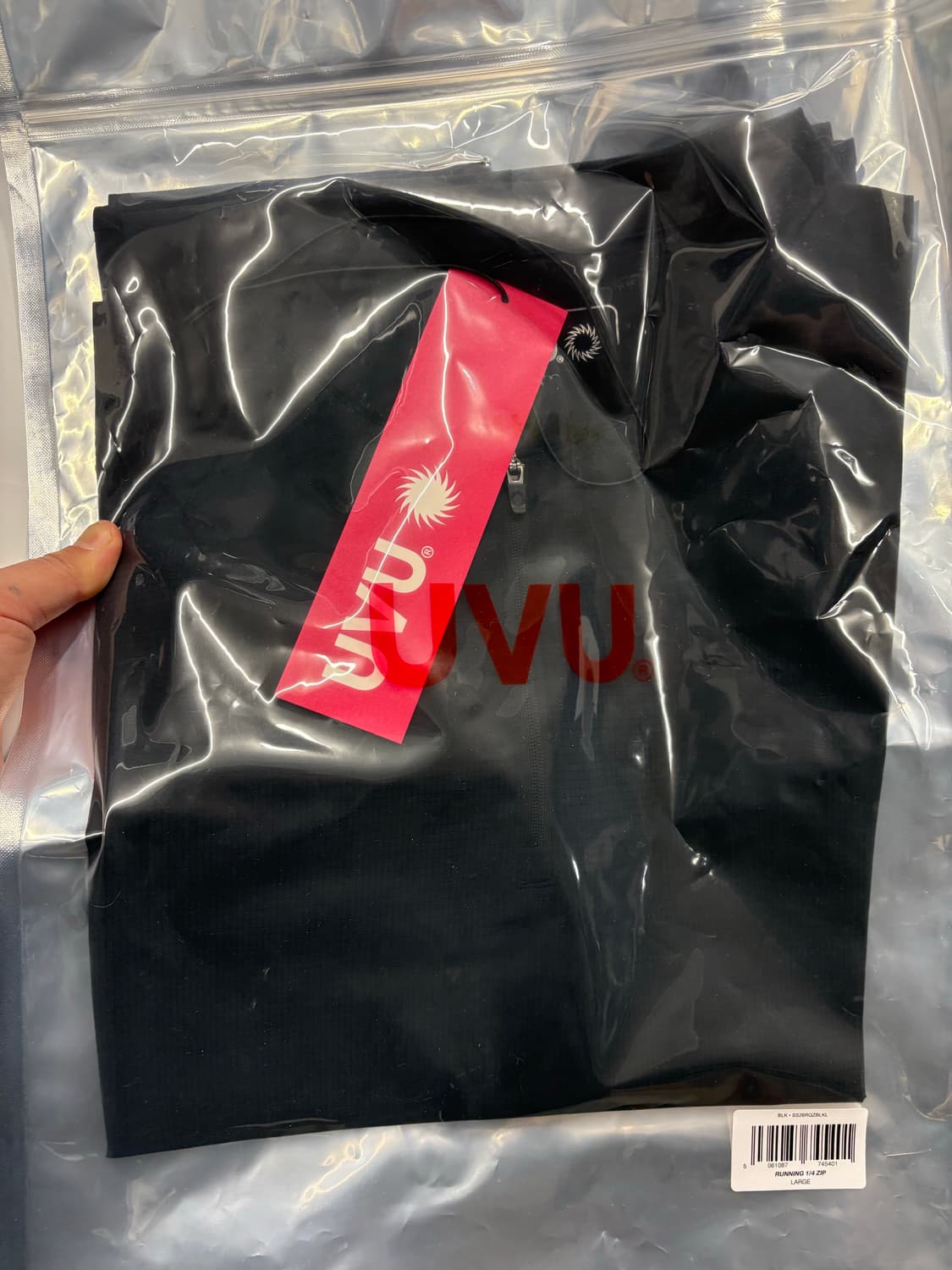 UVU 러닝 1/4 집 블랙 상품이미지3