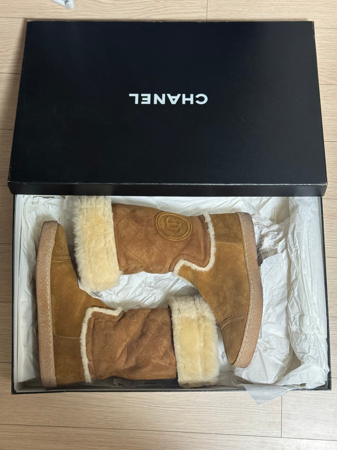 샤넬 스웨이드 시어링 부츠 36 상품이미지1