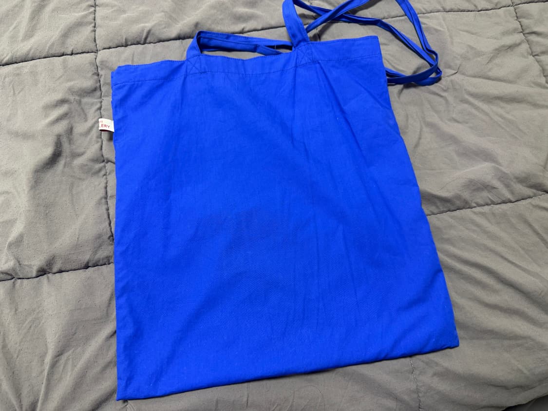 1011갤러리 로고 에코백 블루 팝니다 상품이미지3