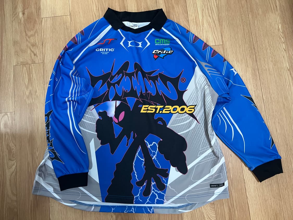 크리틱 레이싱 저지탑 프린트 블루 상품이미지1