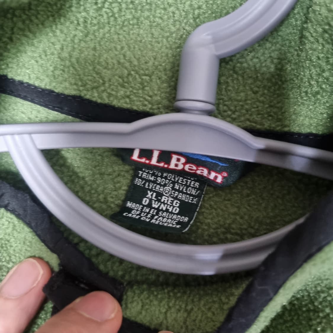 LL bean 플리스 xl 사이즈 에메랄드 그린 상품이미지5