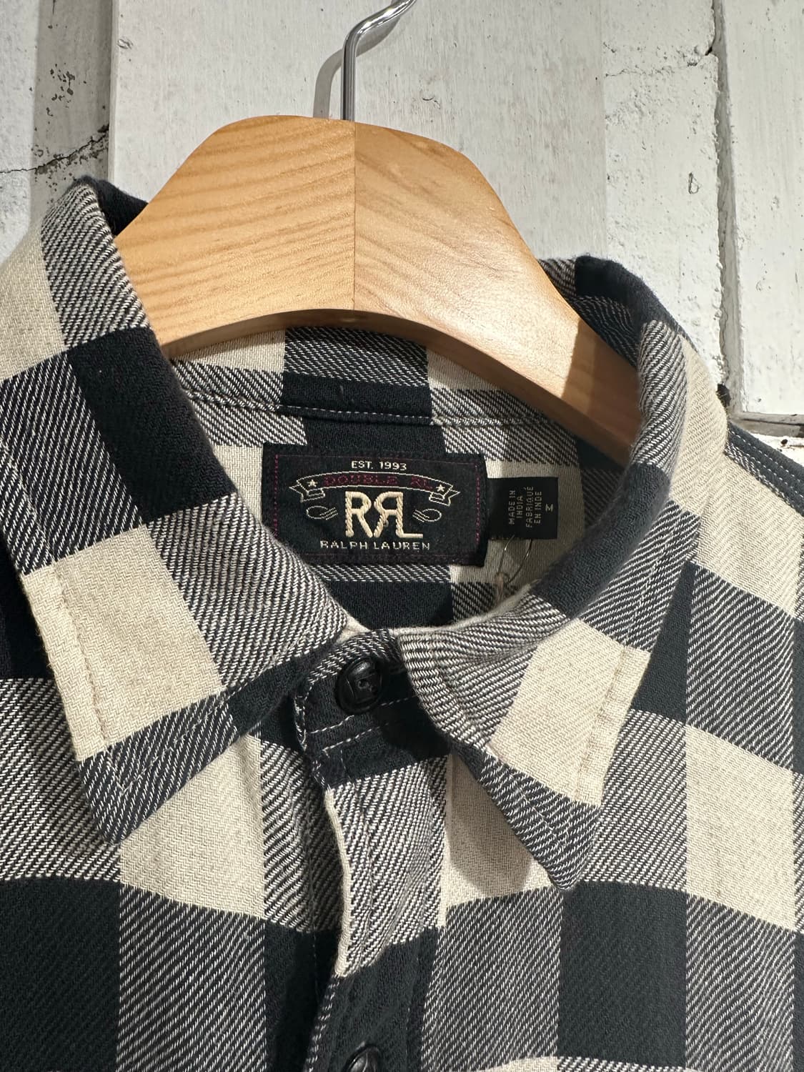 RRL Buffalo Checkered Twill Work Shirt 상품이미지4