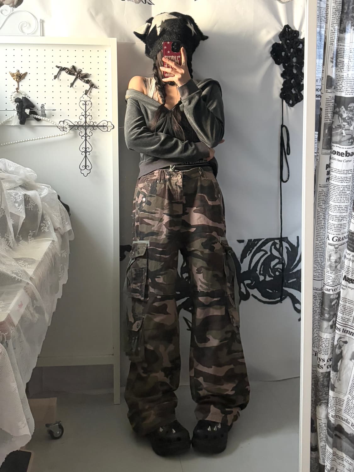 • Camo cargo pocket pants 상품이미지3