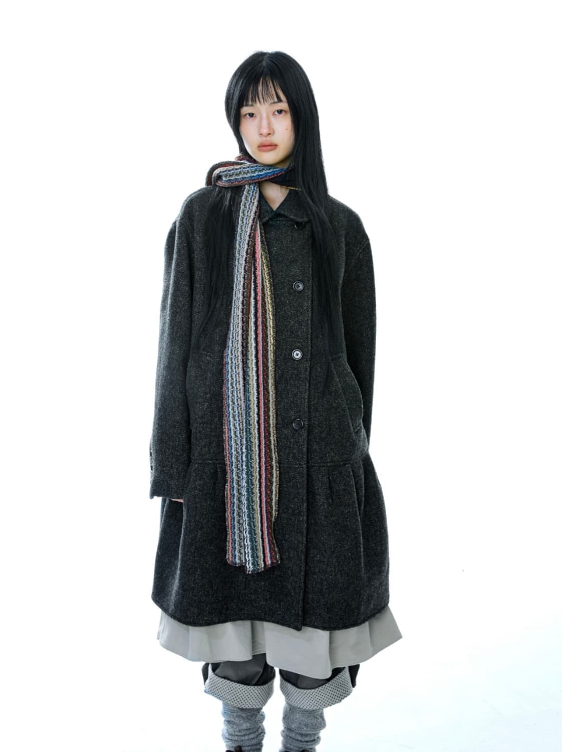 코이세이오 더블코트 차콜 2사이즈 상품이미지2