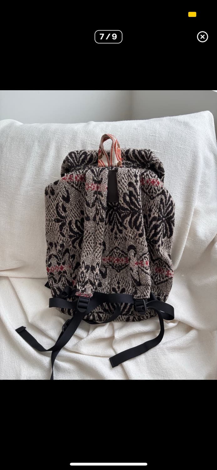 AHCAHCUM 무챠챠 자카드 백팩 상품이미지7