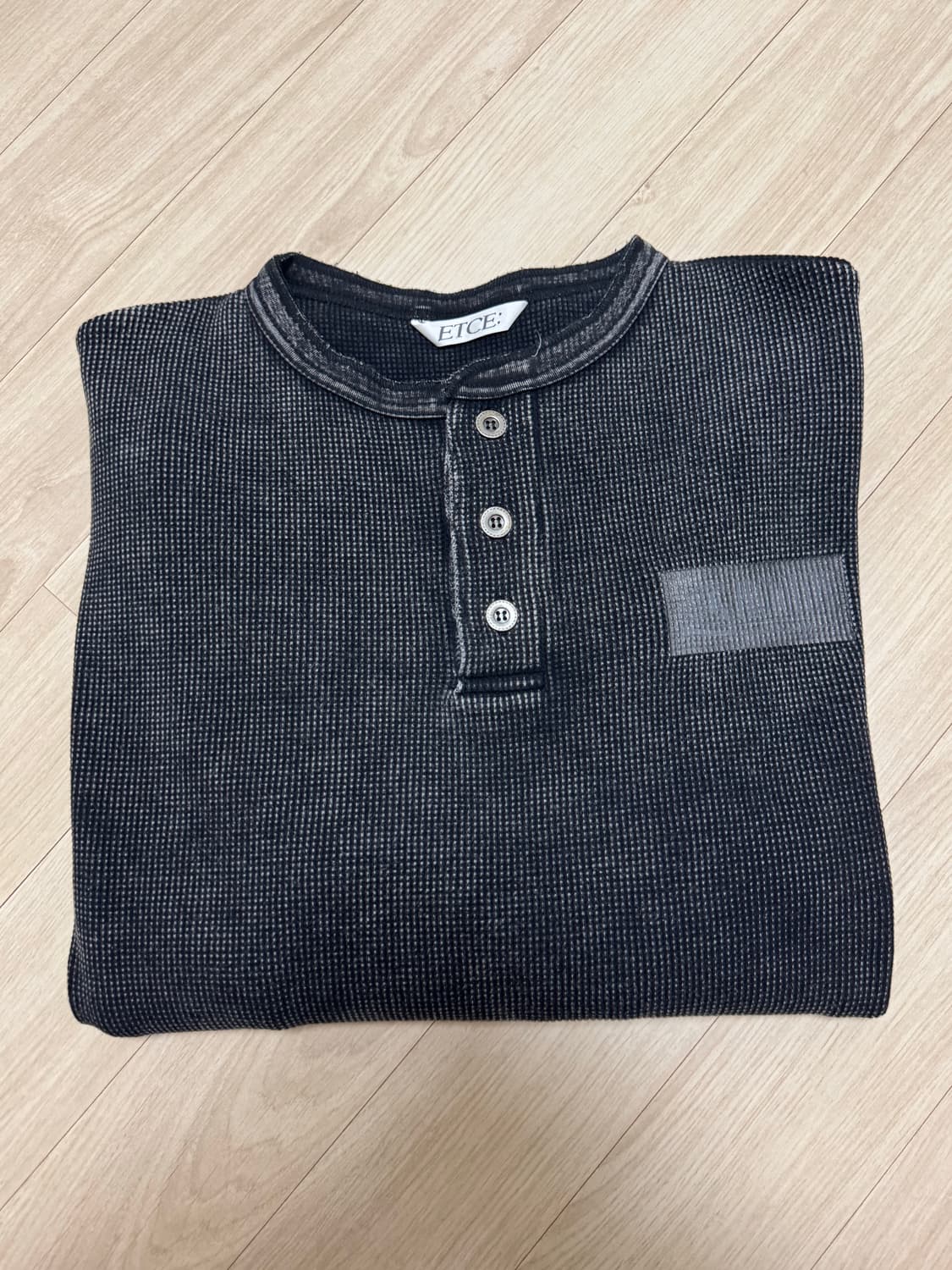 PROTOTYPE HENLEY NECK WAFFLE KNIT 상품이미지2