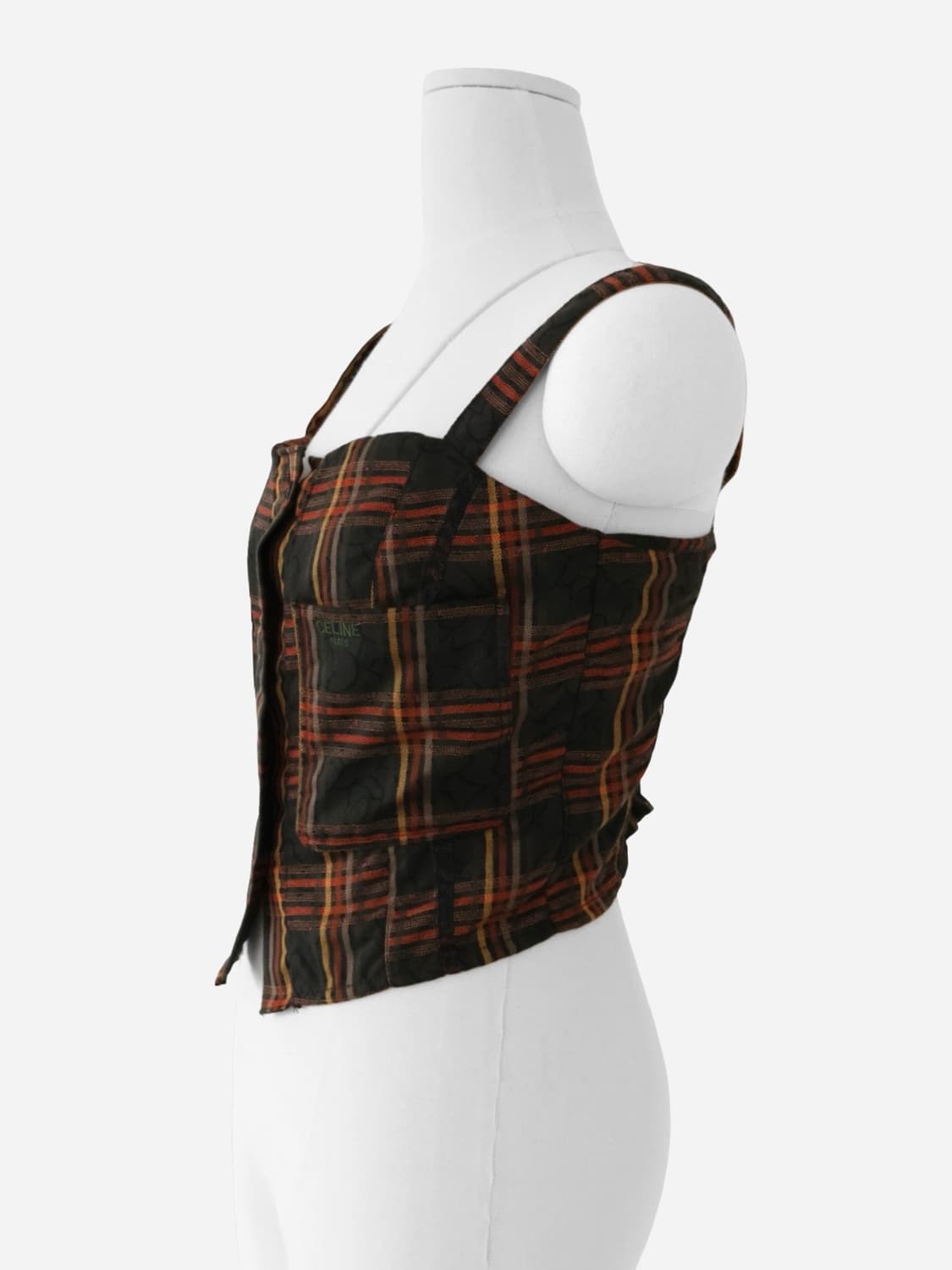 CELINE Paris Checkered Reform Strap Top 상품이미지1