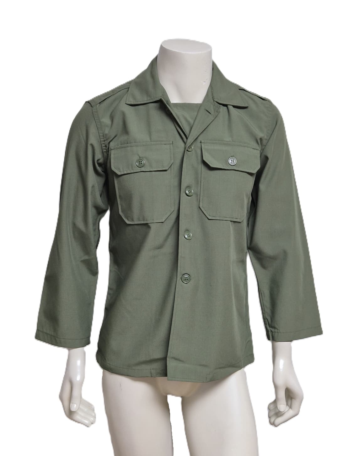 국군 구형 민무늬 전투복 상의 자켓 (S) (미사용품) 상품이미지1