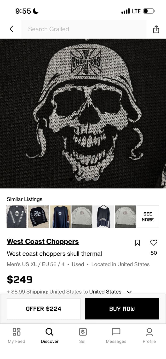 웨스트 코스트 차퍼스 스컬 써멀 상품이미지6