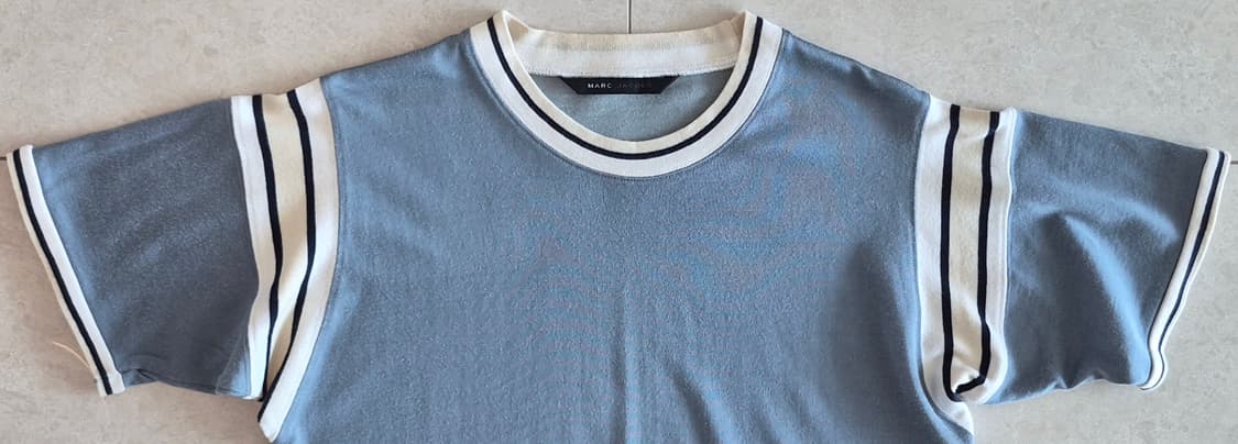 00s MARC JACOBS 'Ribbed Trim' Jersey Tee 상품이미지4