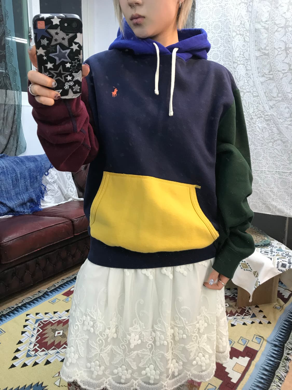 폴로 랄프로렌 멀티컬러 기모 후드티 (Z999) 상품이미지2