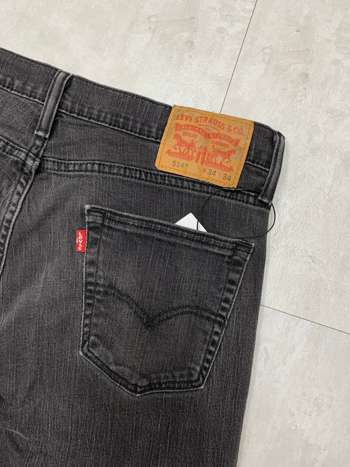 리바이스 514 흑청 데님 팬츠 #310 상품이미지8