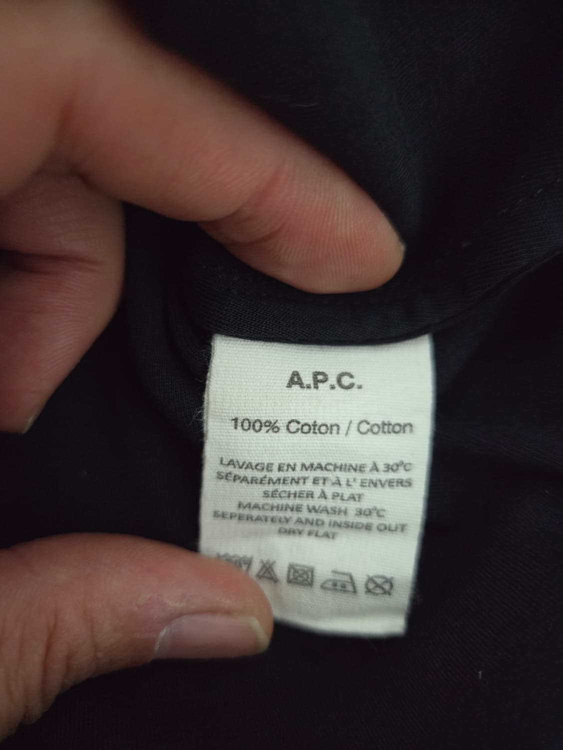 A.P.C.(아페쎄) 미니멀 코튼 보머 자켓 블랙 상품이미지6