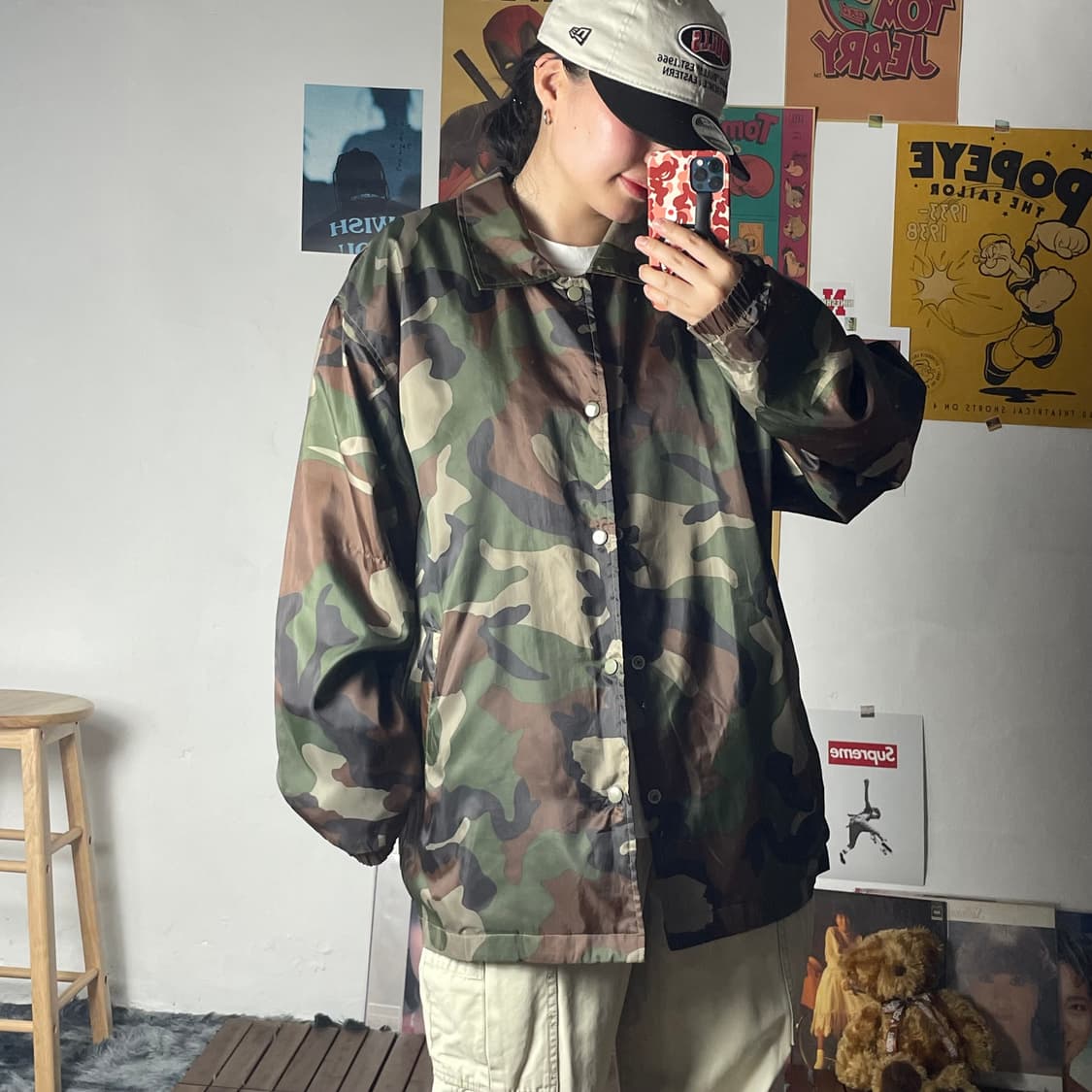 [2XL]evenRiver 일본 빈티지 카모 코치자켓 상품이미지2