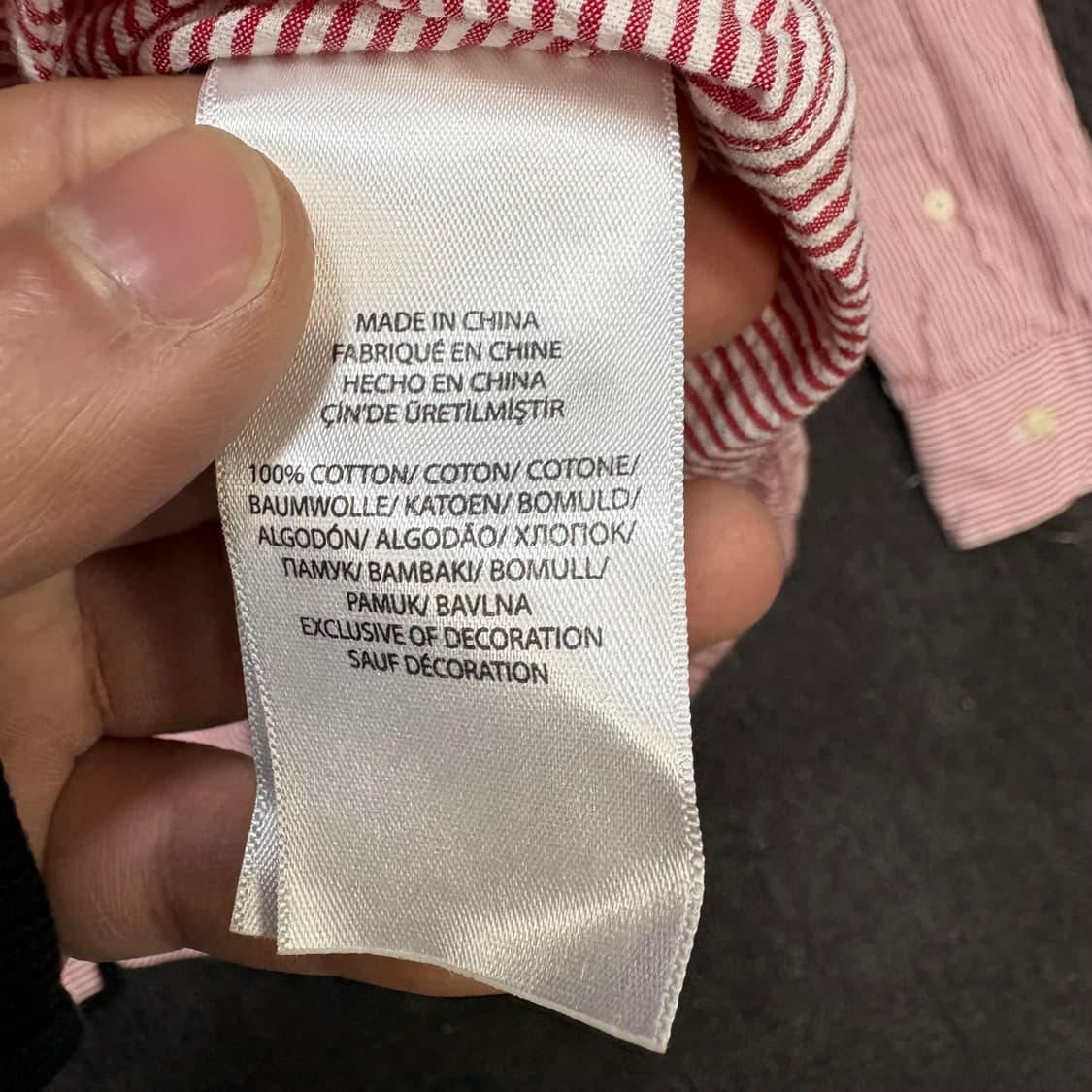 폴로 레드 스트라이프 클래식핏 셔츠 S 상품이미지8