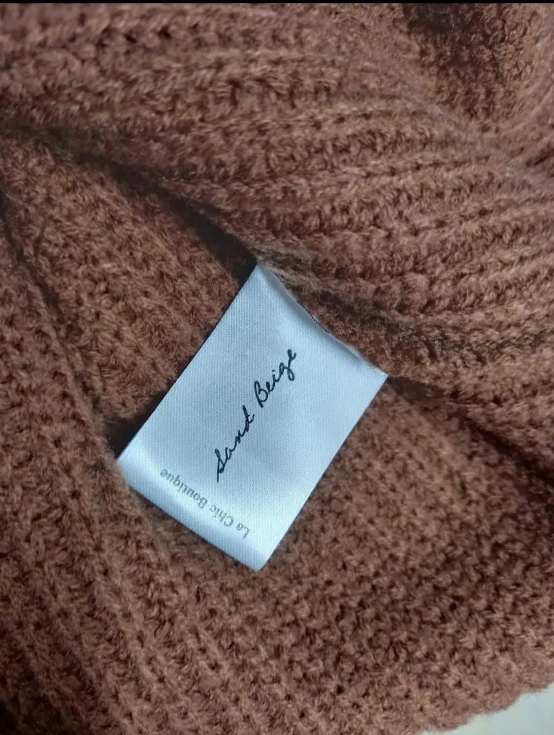 새 샌드베이지 맥시 니트 원피스 F 33-66 상품이미지8