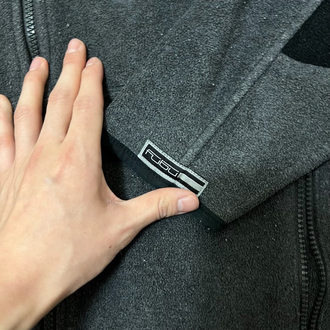 푸부 올드스쿨 로고 후리스 자켓 M/95  상품이미지4