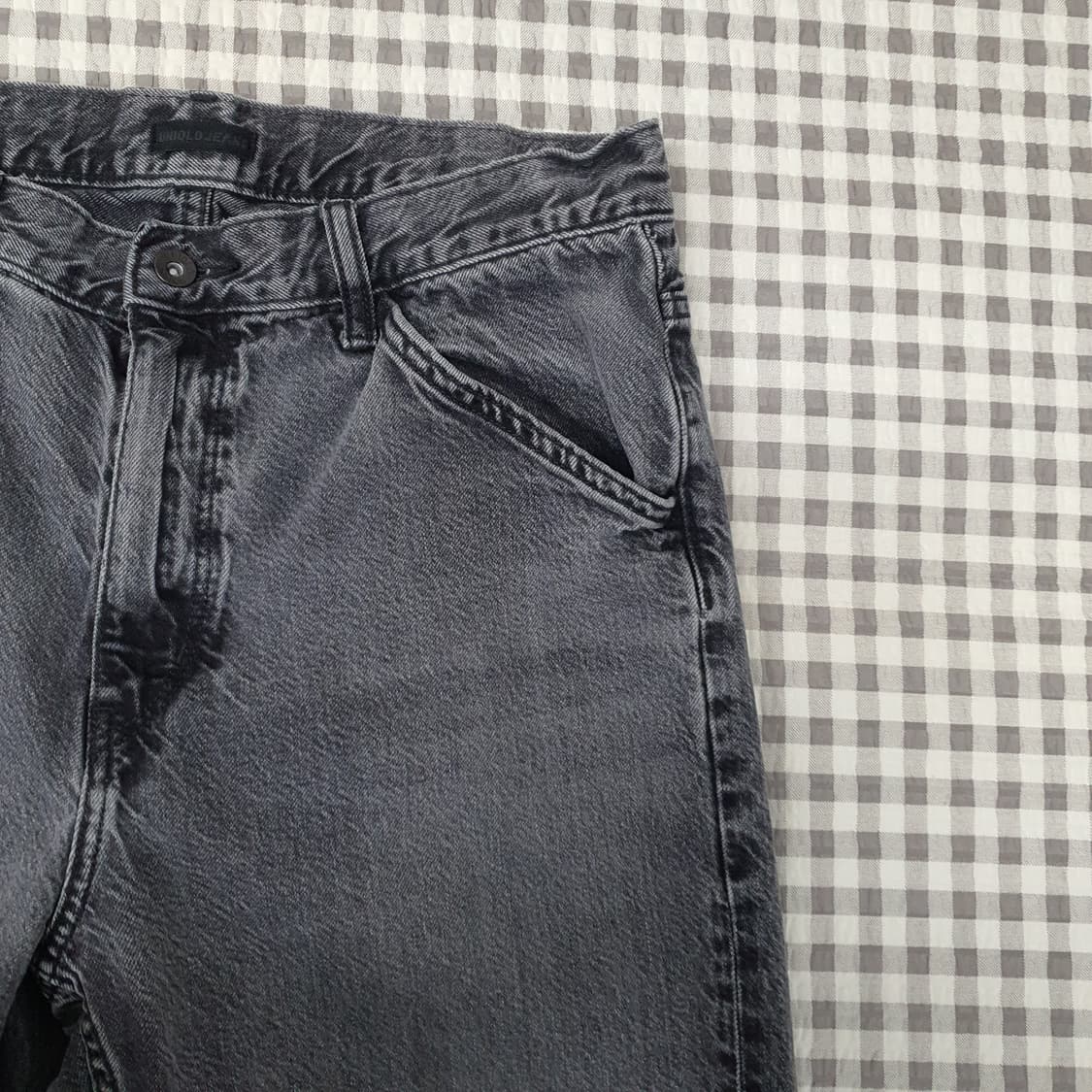 유니클로 와이드 데님 청바지 남자31 상품이미지3