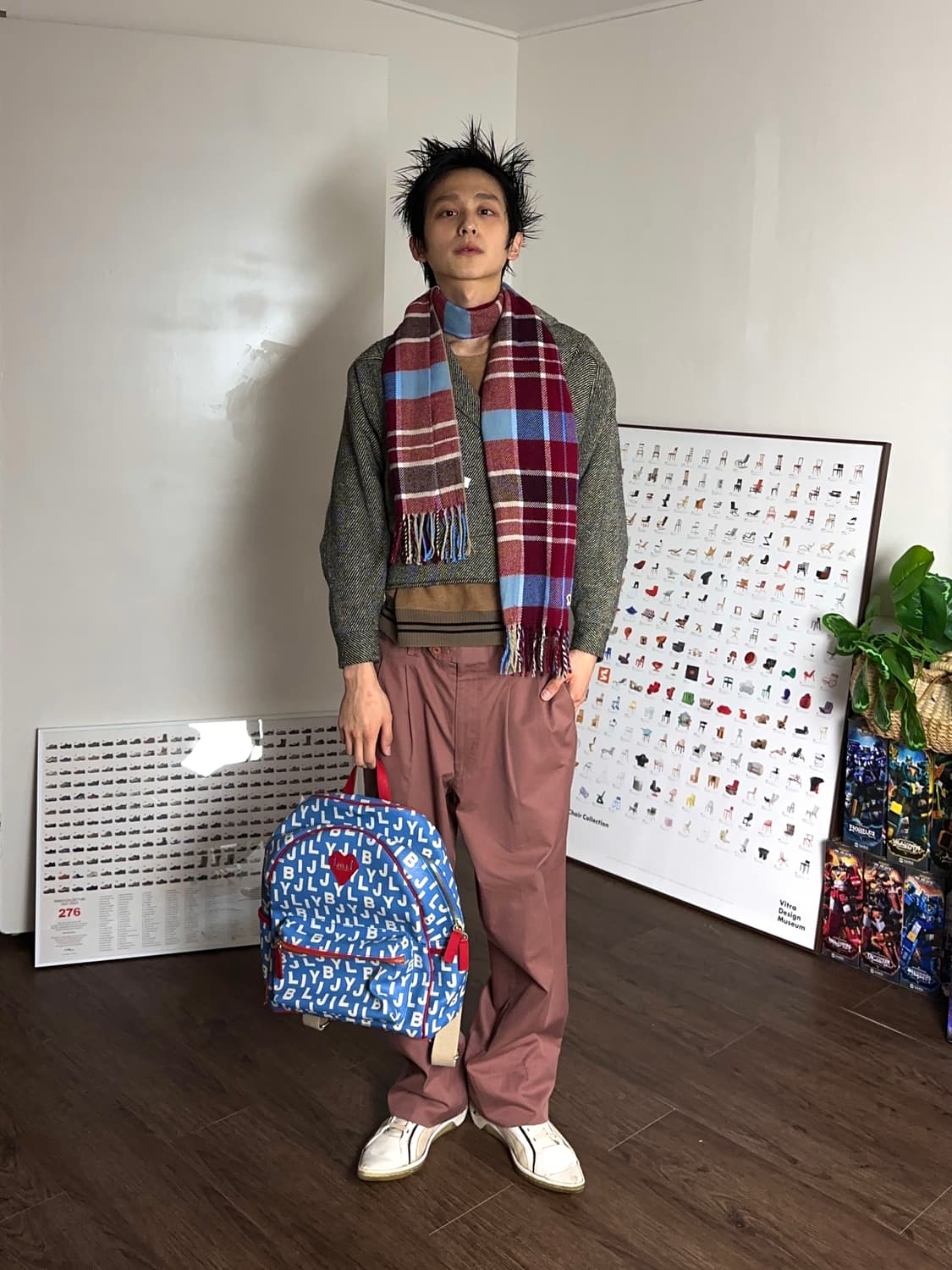 Arnold Farmer 플레이드 체크 머플러 상품이미지5