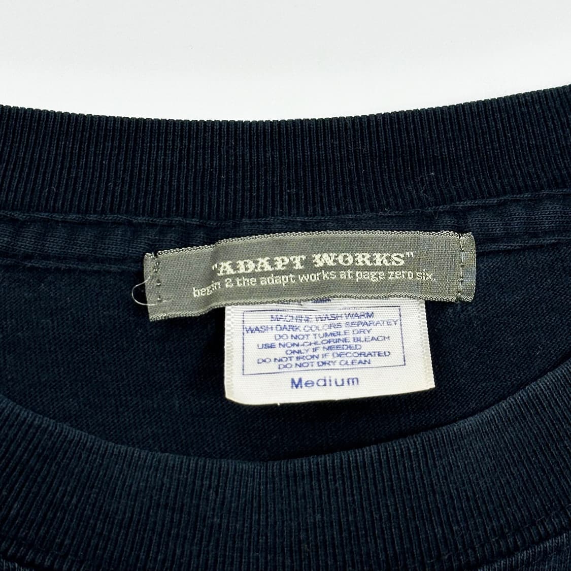 VTG 빈티지 블랙 프린팅 긴팔티셔츠 (M) 상품이미지6