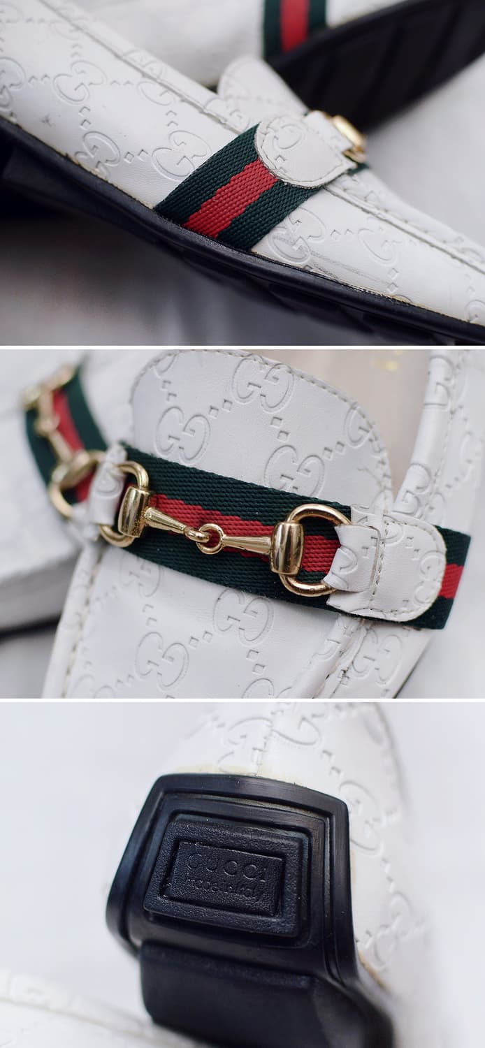 구찌 (GUCCI) 화이트 구찌시마 홀스빗 로퍼 (37.5) 상품이미지9