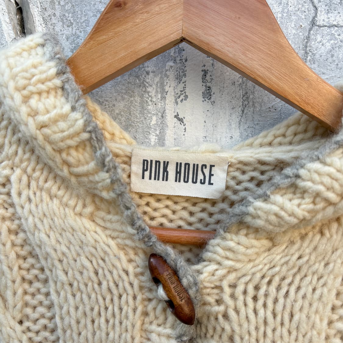 Pink House 핑크하우스 울 후드 니트 가디건 상품이미지3