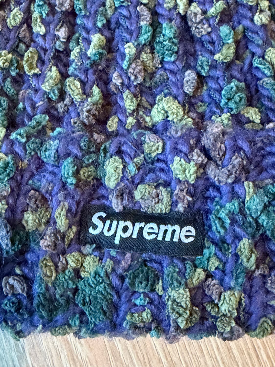 (os) 슈프림 쉐닐 비니 퍼플 상품이미지3